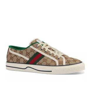 Gucci Men's Tennis 1977 GG Canvas Lace Up Sneakers Low-Top Mens Sz 11